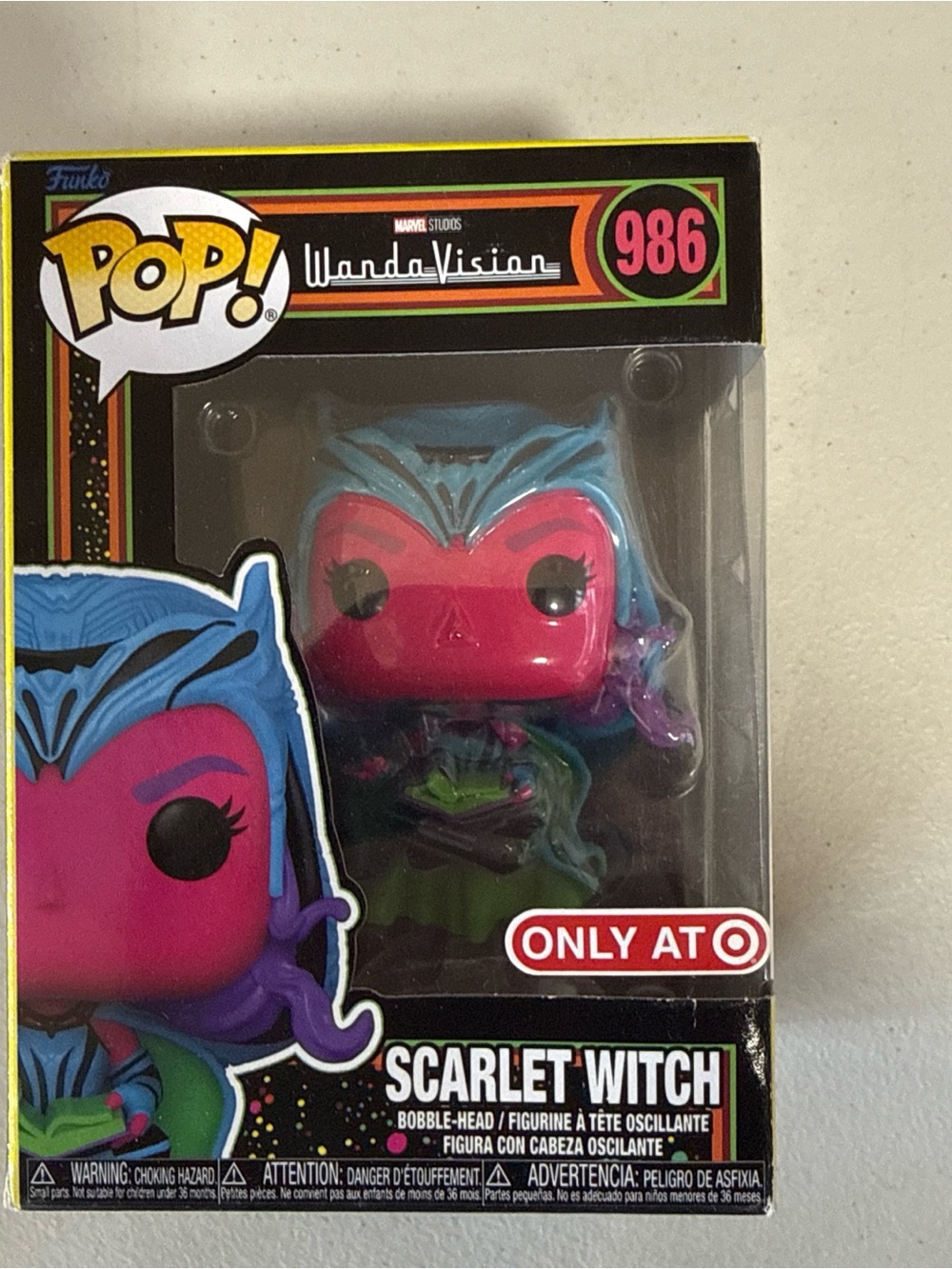 Funko Pop! WandaVision Scarlet Witch Exclusive Pink Blue Purple
